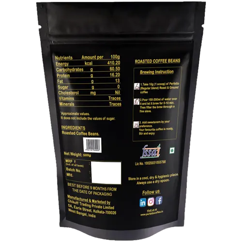 Regular Blend | Roast & Ground | Filter Coffee Pouch