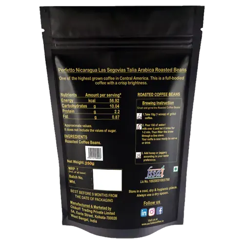 Nicaragua Las Segovias Talia Roasted Coffee Bean