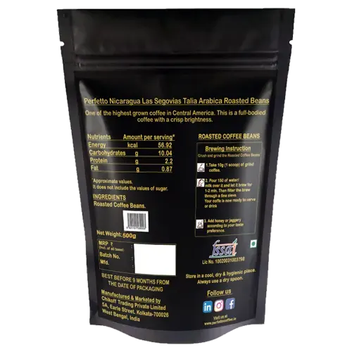 Nicaragua Las Segovias Talia Roasted Coffee Bean