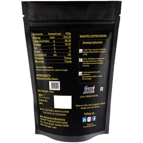 Regular Blend | Roast & Ground | Filter Coffee Pouch