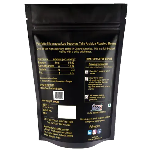 Nicaragua Las Segovias Talia Roasted Coffee Bean