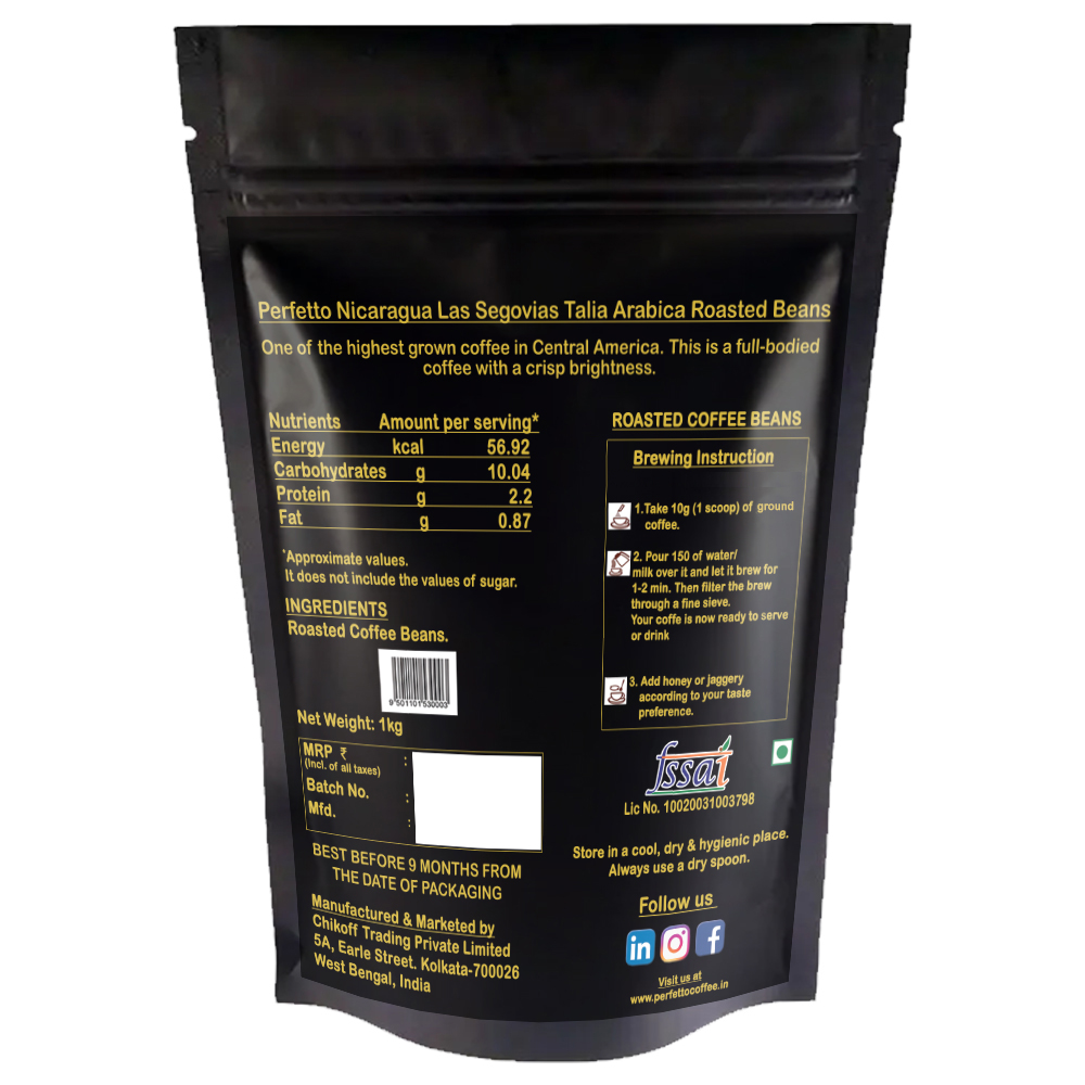 Nicaragua Las Segovias Talia Roast And Ground Coffee